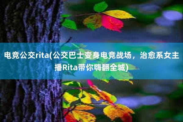 电竞公交rita(公交巴士变身电竞战场，治愈系女主播Rita带你嗨翻全城)