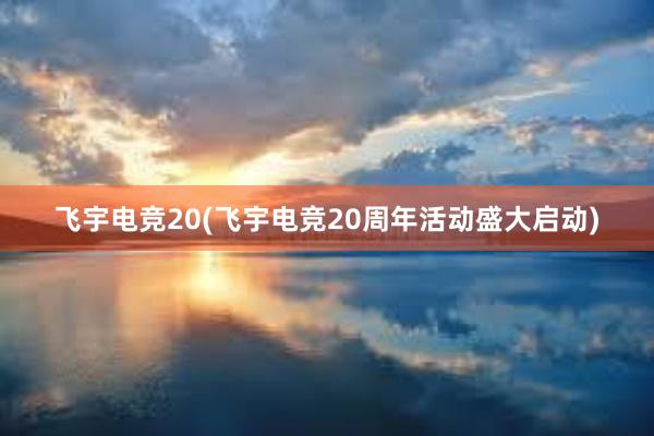 飞宇电竞20(飞宇电竞20周年活动盛大启动)