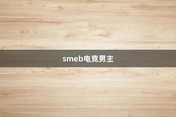 smeb电竞男主