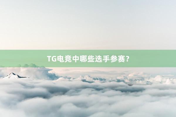 TG电竞中哪些选手参赛？